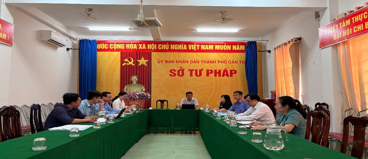 Sở Tư pháp thành phố Cần Thơ họp đánh giá chất lượng, hiệu quả vụ việc trợ giúp pháp lý năm 2026