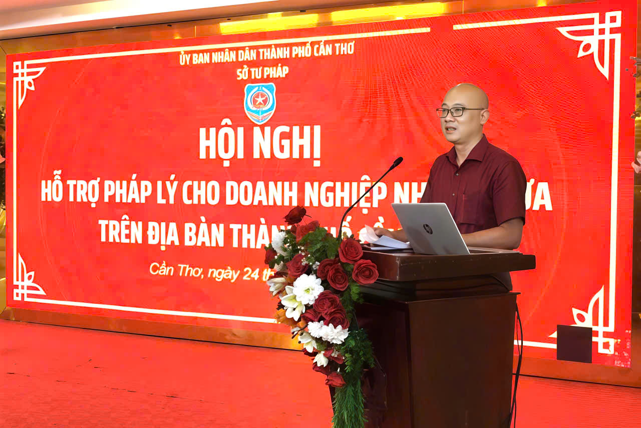 Hội nghị hỗ trợ pháp lý cho doanh nghiệp nhỏ và vừa, hộ kinh doanh trên địa bàn thành phố Cần Thơ năm 2026
