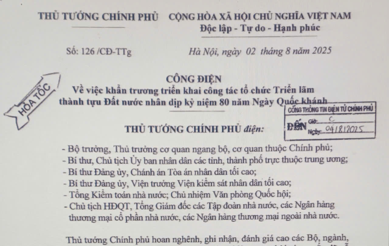 Triển lãm kỷ niệm 80 năm Ngày Quốc Khánh