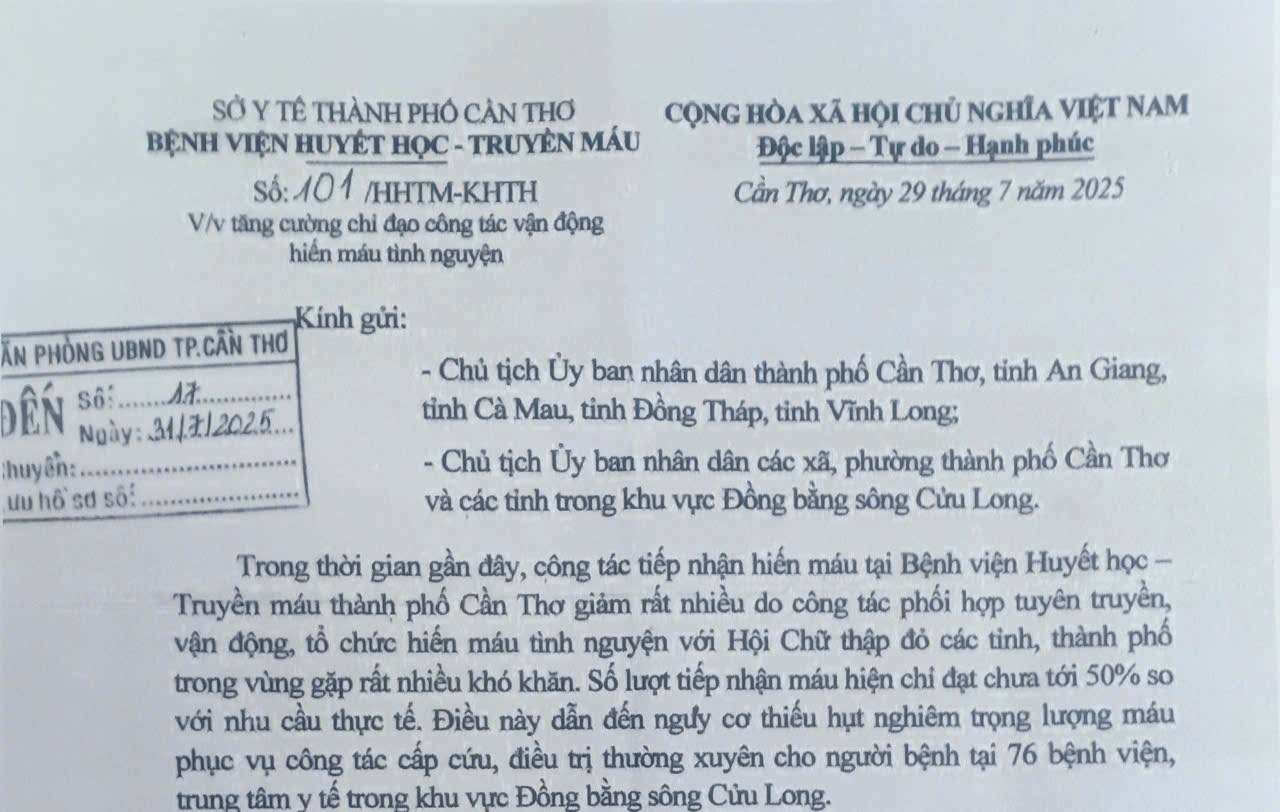  Công tác vận động tham gia hiến máu tình nguyện