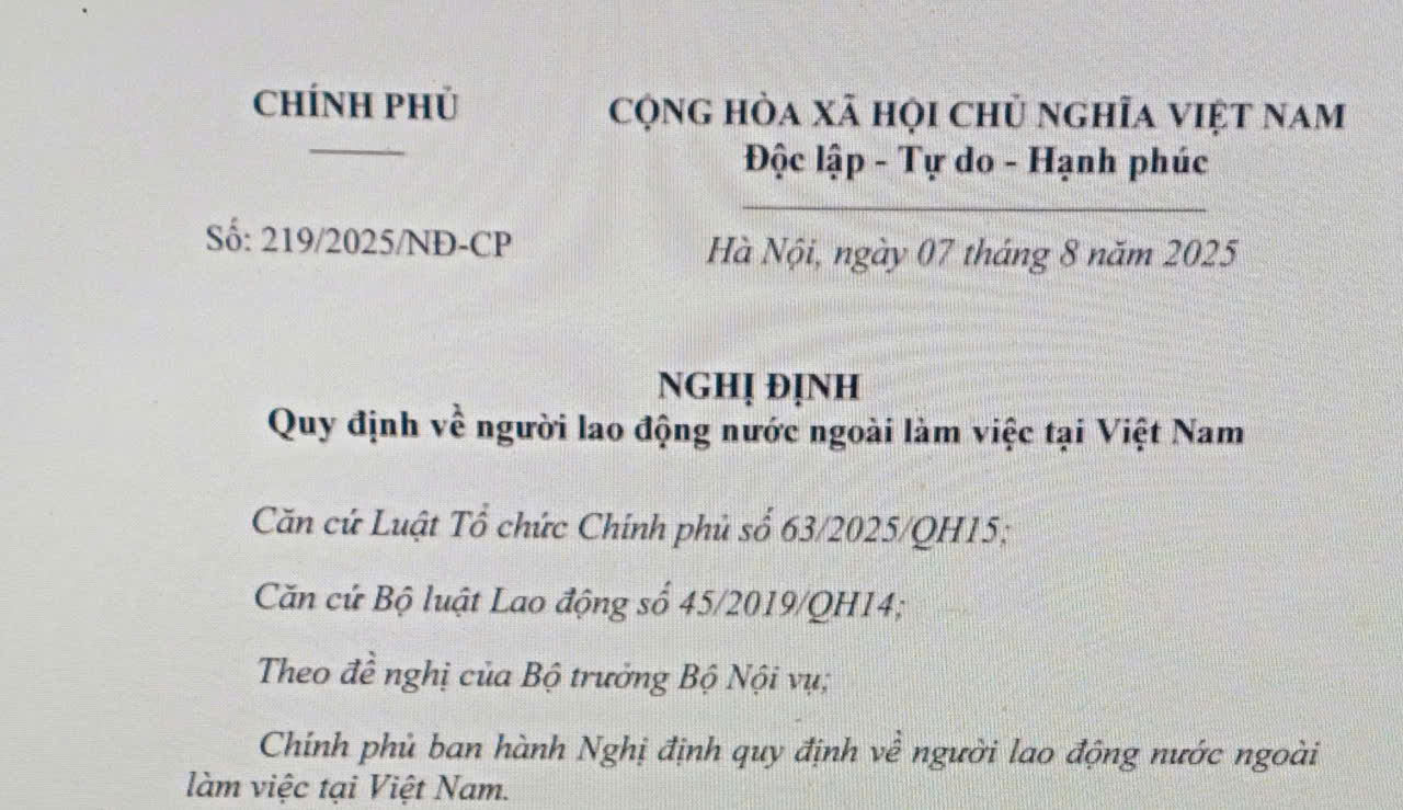 Vị trí công việc của người lao động nước ngoài làm việc tại Việt Nam