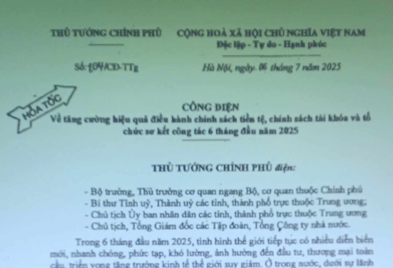 Tăng cường hiệu quả điều hành chính sách tiền tệ, chính sách tài khóa và tổ chức sơ kết công tác 6 tháng đầu năm 2025.