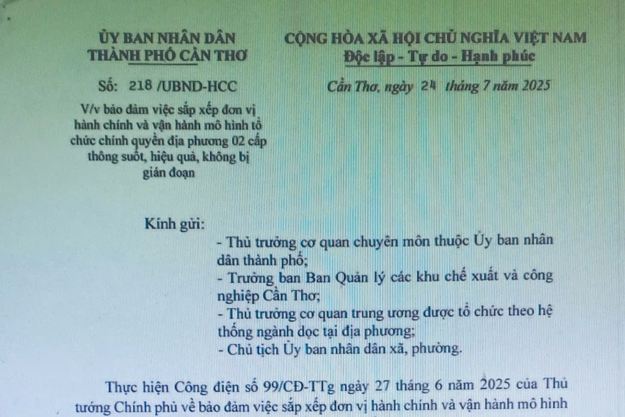 Bảo đảm việc sắp xếp đơn vị hành chính và vận hành mô hình tổ chức chính quyền địa phương 02 cấp thông suốt, hiệu quả, không bị gián đoạn