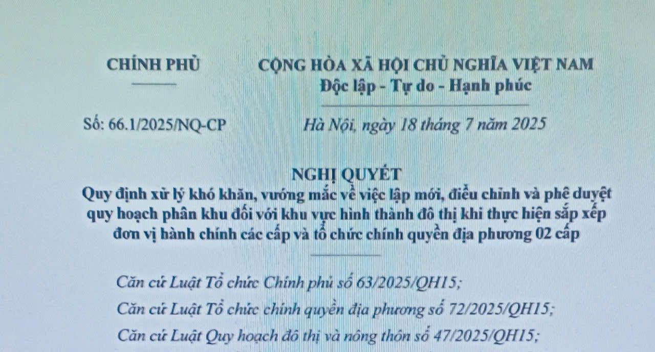 Xử lý khó khăn về việc lập mới và quy hoạch phân khu hình thành đô thị khi thực hiện sắp xếp ĐVHC các cấp