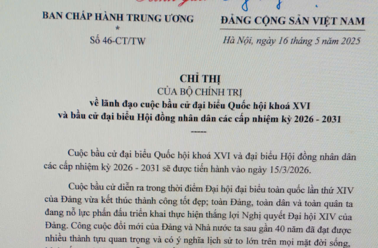 Những đối tượng không được đưa vào danh sách ứng cử đại biểu Quốc hội khóa XVI