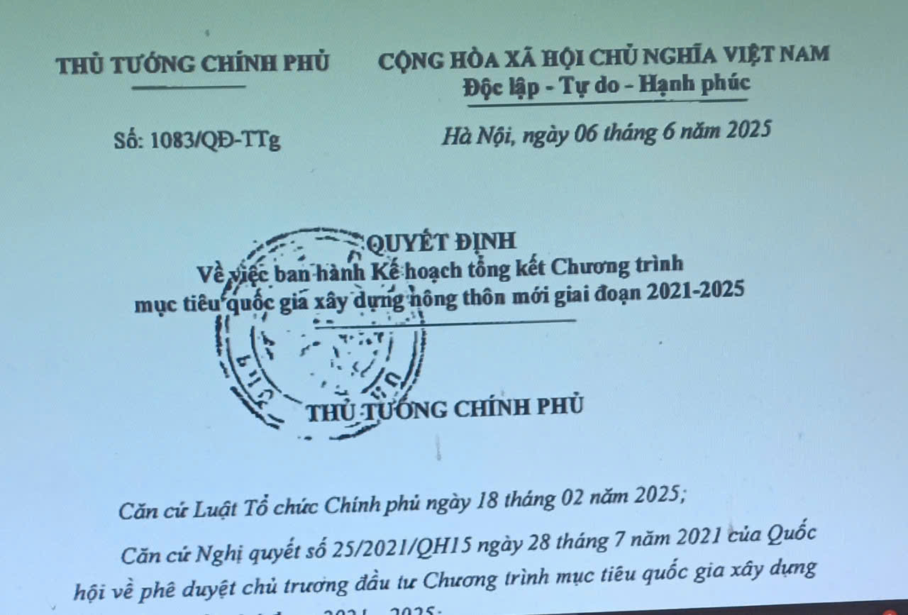 Tổng kết Chương trình mục tiêu quốc gia xây dựng nông thôn mới giai đoạn 2021 - 2025