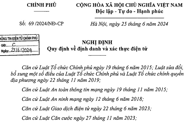 Trình tự cấp tài khoản định danh điện tử đối với công dân Việt Nam