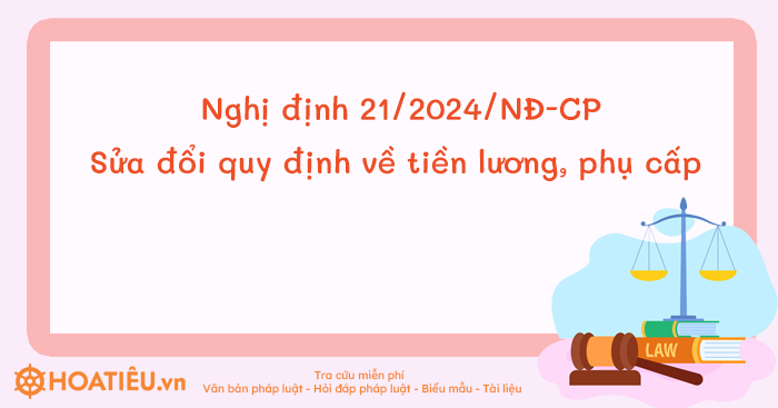 Nghị định 21/2024/NĐ-CP của Chính phủ