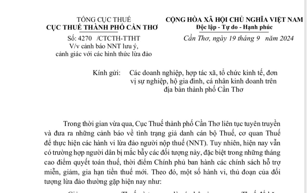 Cảnh giác với các hình thức lừa đảo