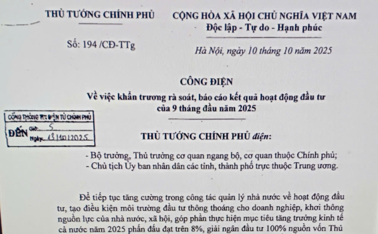 Rà soát, báo cáo kết quả hoạt động đầu tư của 9 tháng đầu năm 2025