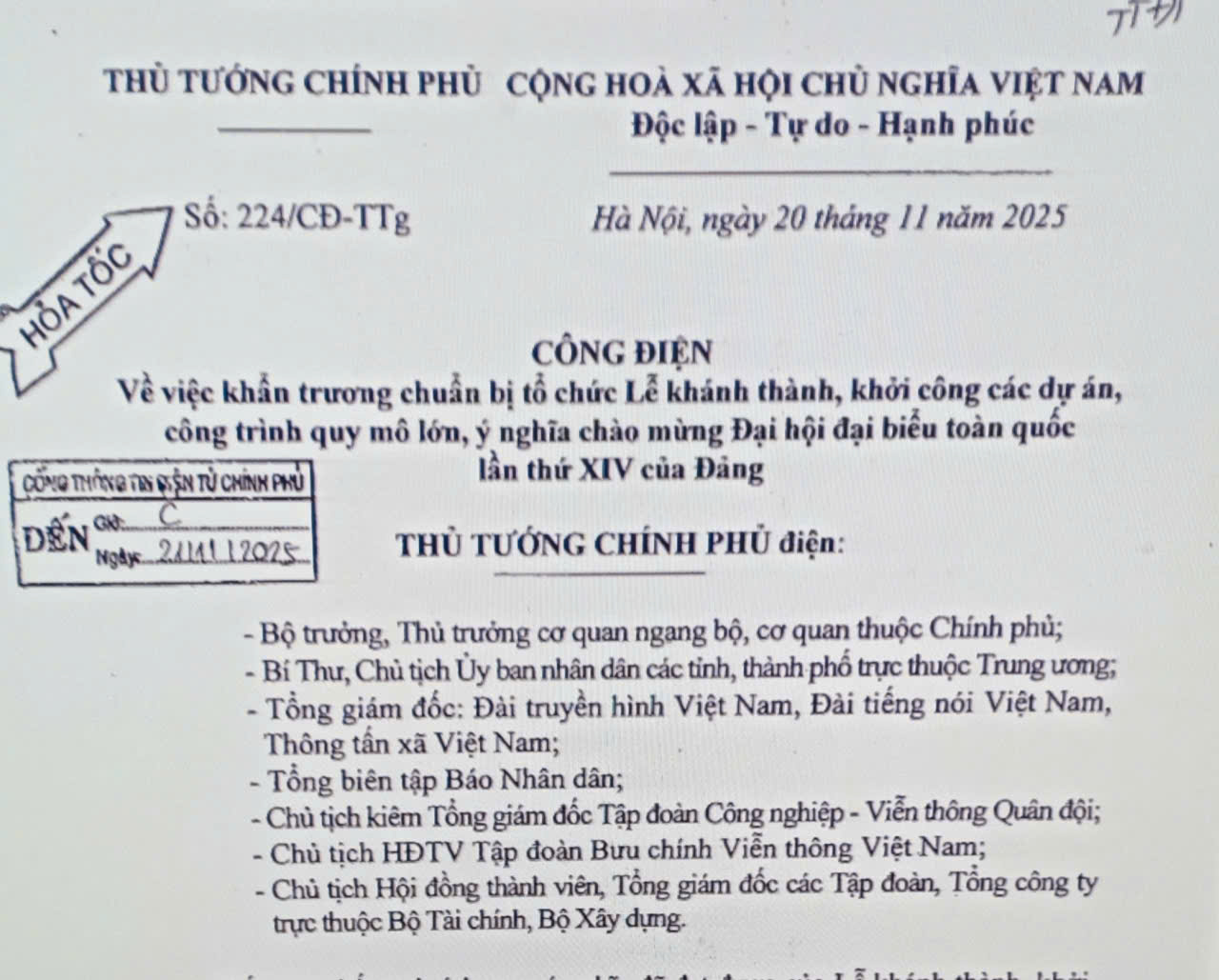 Khẩn trương chuẩn bị tổ chức Lễ khánh thành, khởi công các dự án lớn chào mừng Đại hội đại XIV của Đảng
