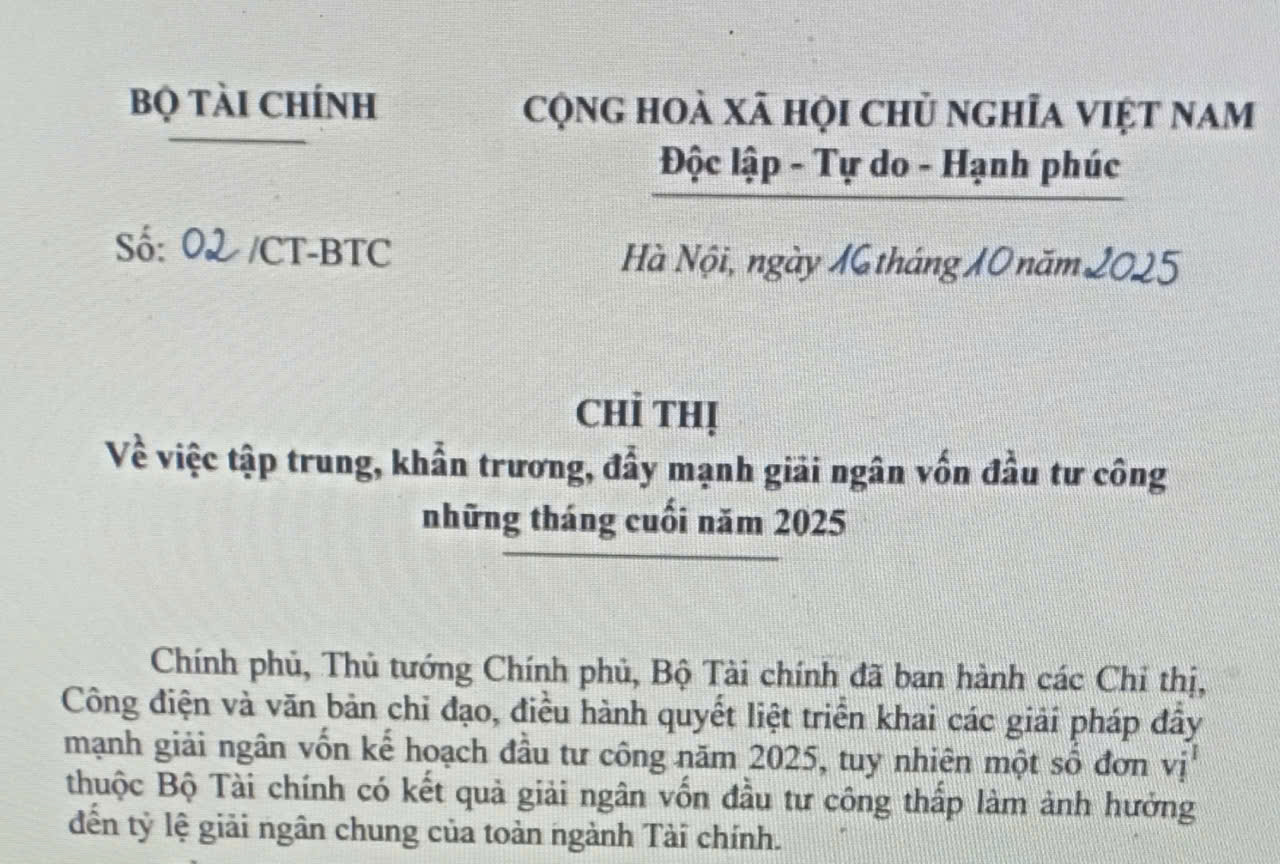 Tập trung, khẩn trương, đẩy mạnh giải ngân vốn đầu tư công những tháng cuối năm 2025
