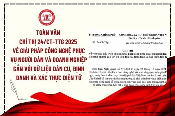 Thúc đẩy triển khai các giải pháp công nghệ phục vụ người dân, doanh nghiệp gắn với dữ liệu dân cư, định danh, xác thực điện tử