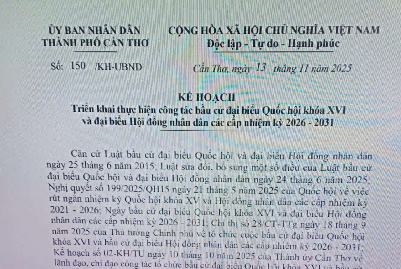 Triển khai thực hiện công tác bầu cử đại biểu Quốc hội khóa XVI và bầu cử đại biểu Hội đồng nhân dân các cấp nhiệm kỳ 2026 - 2031 
