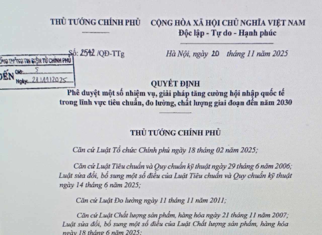 Nhiệm vụ, giải pháp tăng cường hội nhập quốc tế trong lĩnh vực tiêu chuẩn, đo lường, chất lượng