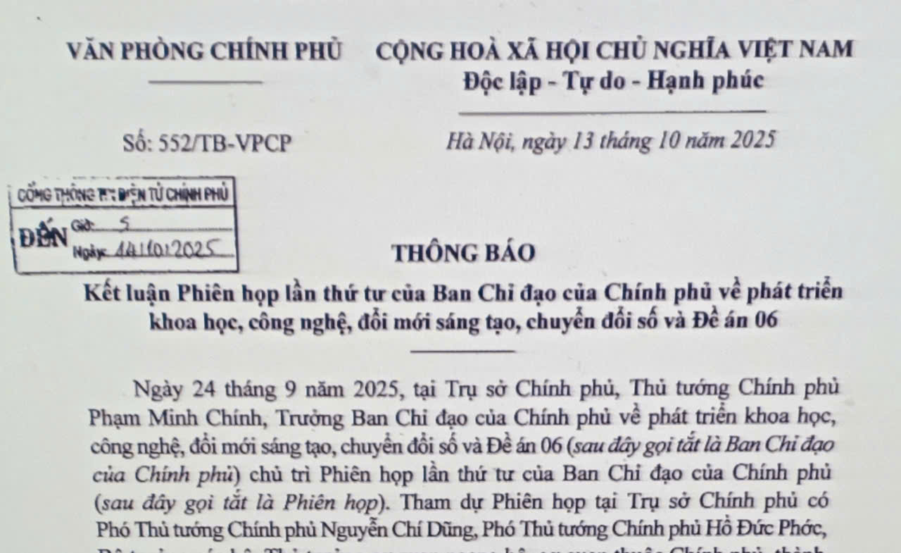 PHÁT TRIỂN KHOA HỌC, CÔNG NGHỆ, ĐỔI MỚI SÁNG TẠO, CHUYỂN ĐỔI SỐ VÀ ĐỀ ÁN 06