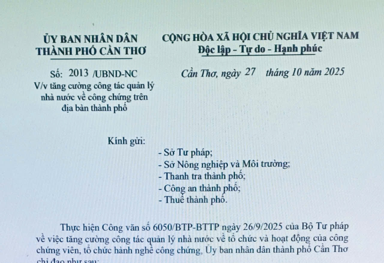 Tăng cường công tác quản lý nhà nước về công chứng trên địa bàn thành phố