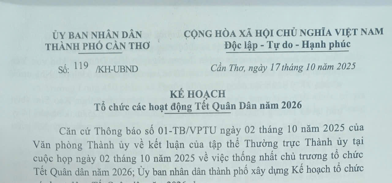 Tổ chức các hoạt động Tết Quân Dân năm 2026