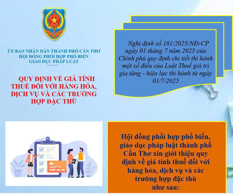 Quy định về giá tính thuế đối với hàng hóa, dịch vụ và các trường hợp đặc thù