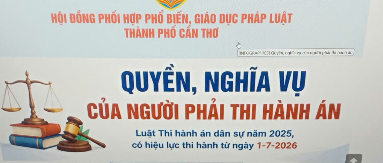 [INFOGRAPHICS] Quyền, nghĩa vụ của người phải thi hành án