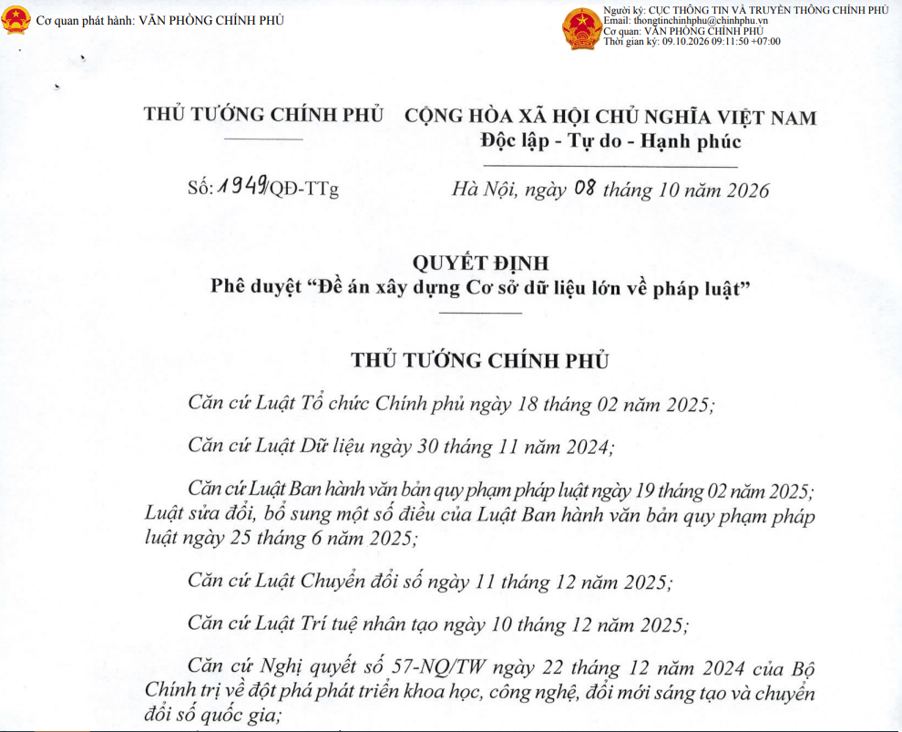 Đẩy mạnh chuyển đổi số trong lĩnh vực pháp luật