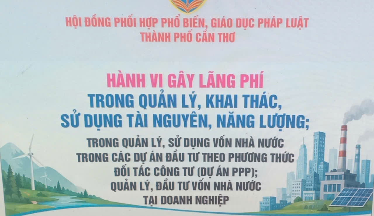 [INFOGRAPHICS] Hành vi gây lãng phí trong quản lý, khai thác, sử dụng tài nguyên, năng lượng; trong quản lý, sử dụng vốn nhà nước trong các dự án đầu tư theo phương thức đối tác công tư (dự án PPP); quản lý, đầu tư vốn nhà nước tại doanh nghiệp