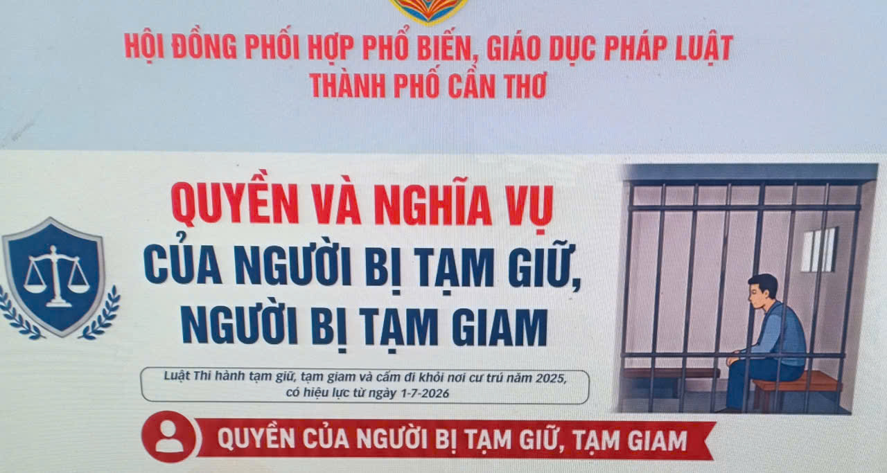 [INFOGRAPHICS] Quyền và nghĩa vụ của người bị tạm giữ, người bị tạm giam