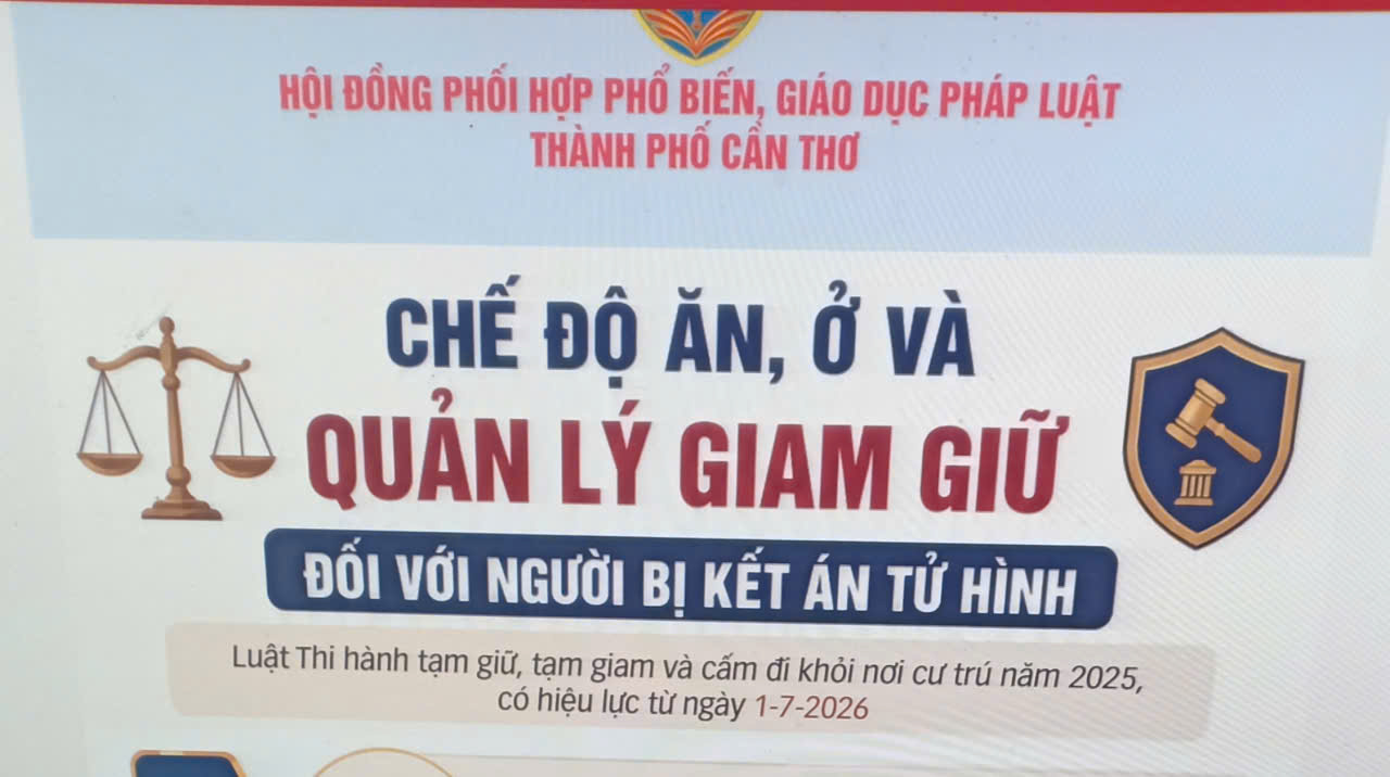 [INFOGRAPHICS] Chế độ ăn, ở và quản lý giam giữ đối với người bị kết án tử hình