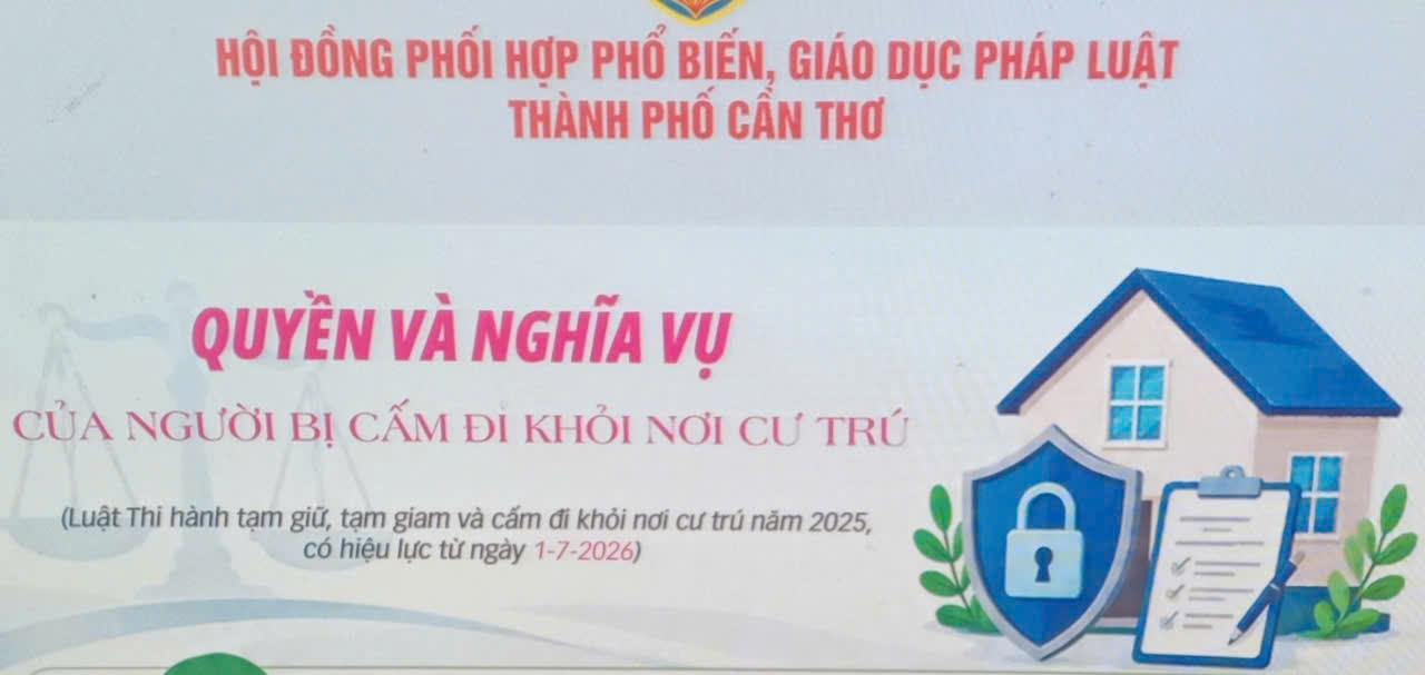 [INFOGRAHICS] Quyền và nghĩa vụ của người bị cấm đi khỏi nơi cư trú