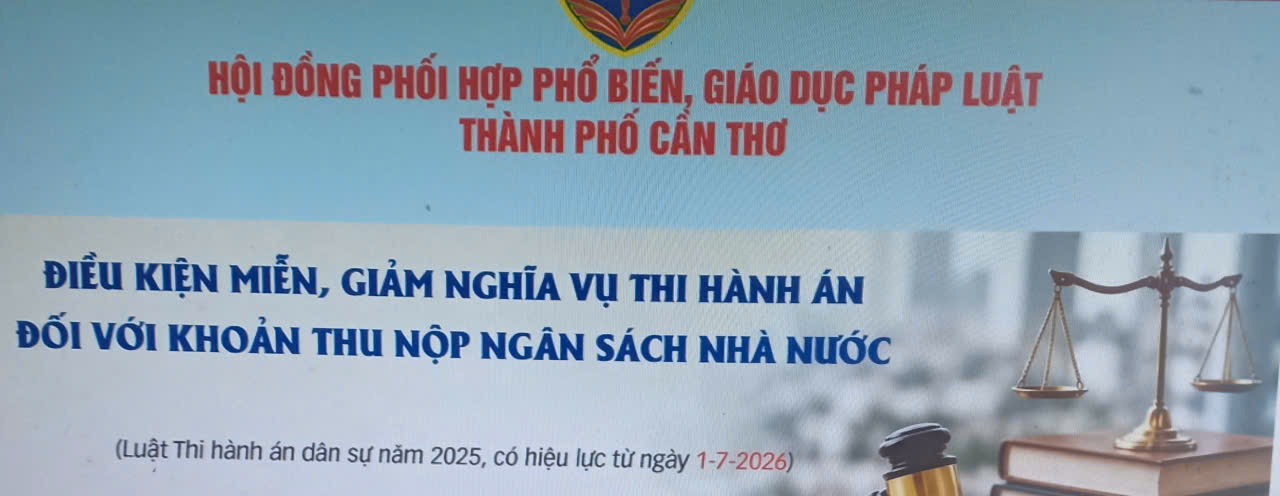 [INFOGRAPHICS] Điều kiện miễn, giảm nghĩa vụ thi hành án đối với khoản thu nộp ngân sách nhà nước