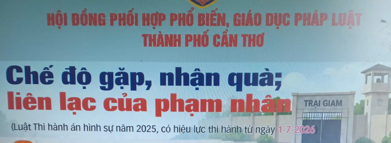 [INFOGRAPHICS] Chế độ gặp, nhận quà; liên lạc của phạm nhân