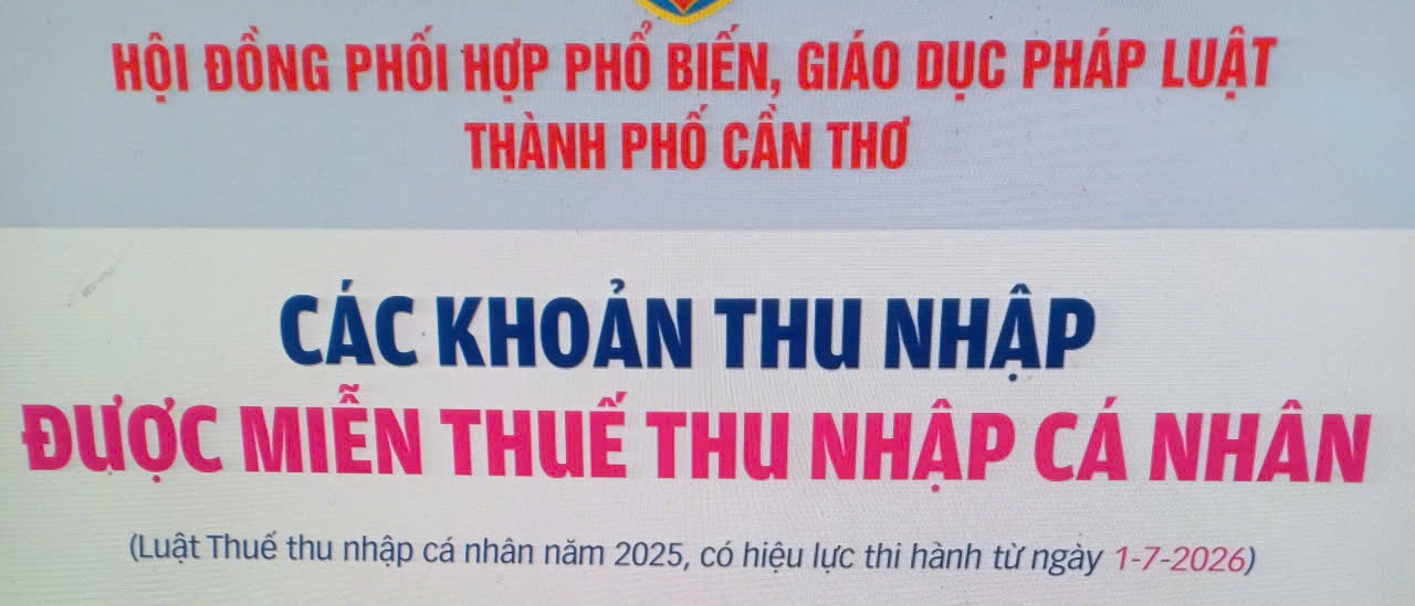 [INFOGRAPHICS] Các khoản thu nhập được miễn thuế thu nhập cá nhân