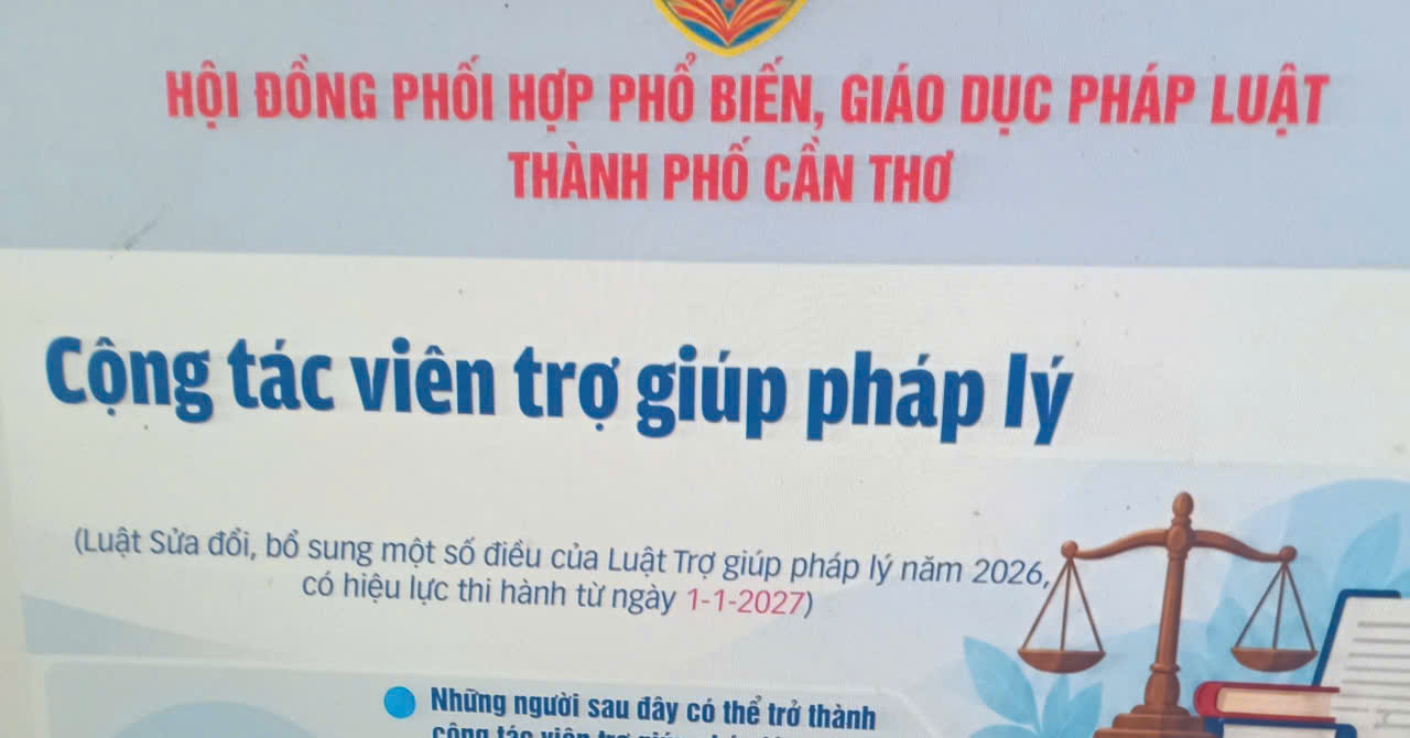 [INFOGRAPHICS] Cộng tác viên trợ giúp pháp lý