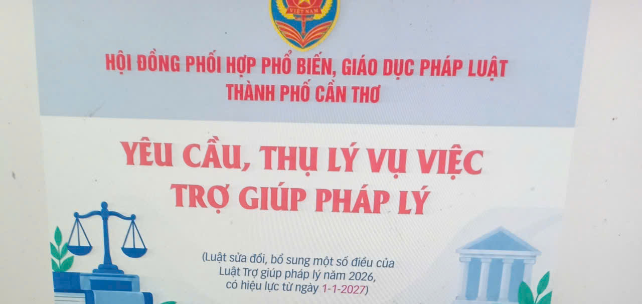 [INFOGRAPHICS] Yêu cầu, thụ lý vụ việc trợ giúp pháp lý