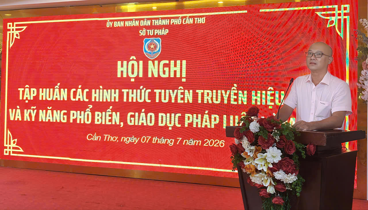 THÀNH PHỐ CẦN THƠ: TẬP HUẤN CÁC HÌNH THỨC  TUYÊN TRUYỀN HIỆU QUẢ VÀ KỸ NĂNG PHỔ BIẾN,  GIÁO DỤC PHÁP LUẬT NĂM 2026