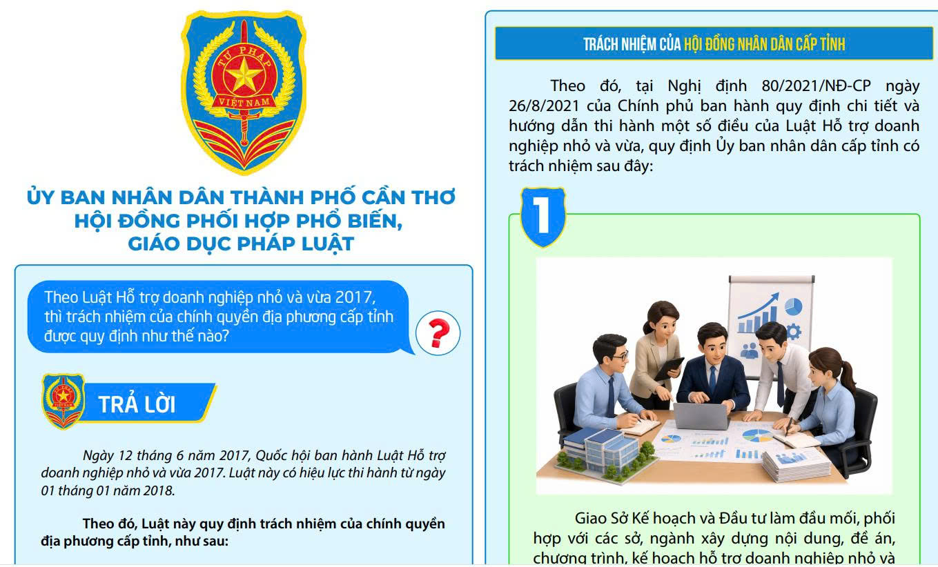 Theo Luật Hỗ trợ doanh nghiệp nhỏ và vừa 2017, thì trách nhiệm của chính quyền địa phương cấp tỉnh được quy định như thế nào?