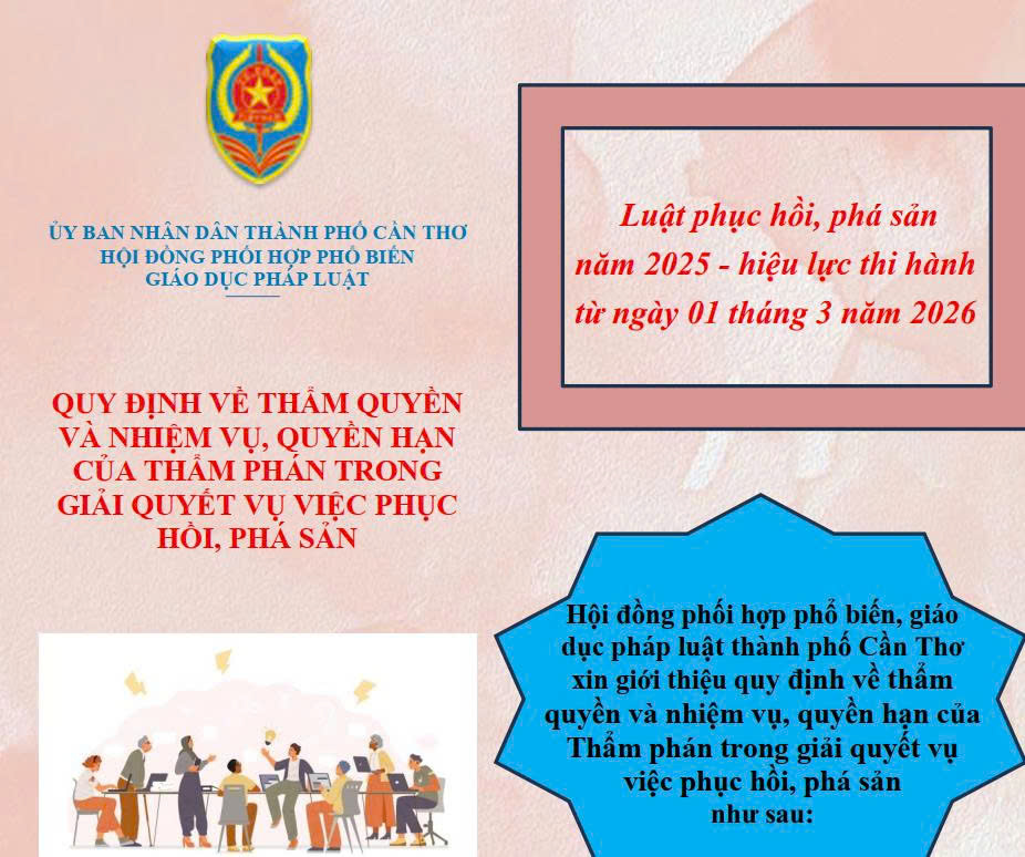 Quy định về thẩm quyền và nhiệm vụ, quyền hạn của Thẩm phán trong giải quyết vụ việc phục hồi, phá sản