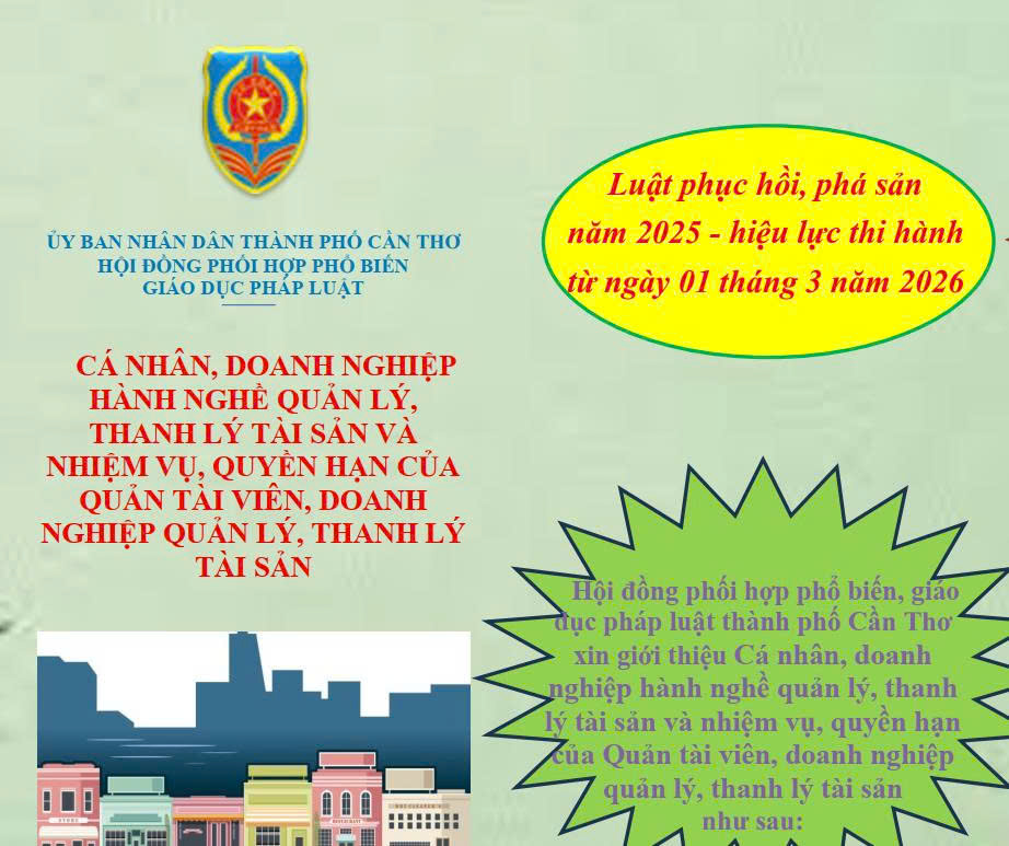 Cá nhân, doanh nghiệp hành nghề quản lý, thanh lý tài sản và nhiệm vụ, quyền hạn của Quản tài viên, doanh nghiệp quản lý, thanh lý tài sản