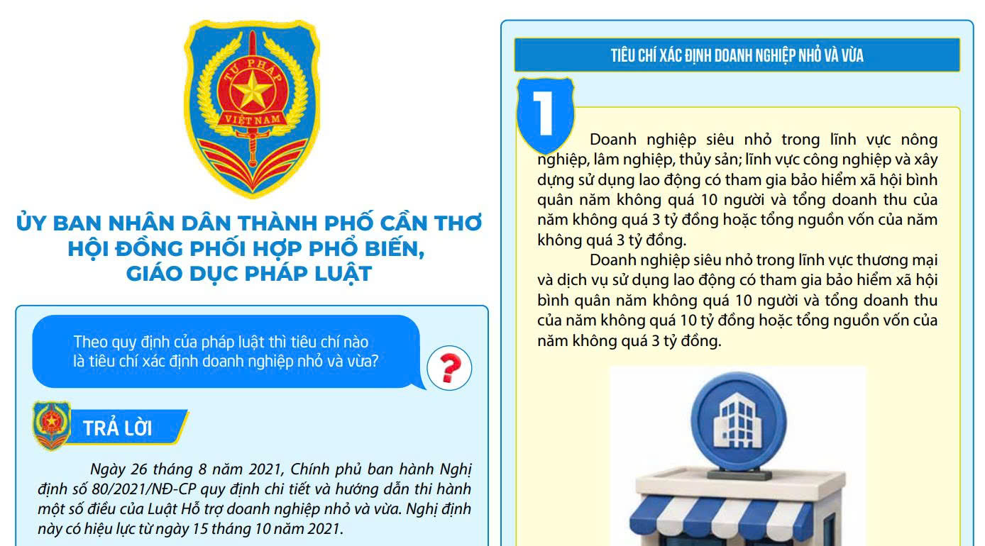 Theo quy định của pháp luật thì tiêu chí nào là tiêu chí xác định doanh nghiệp nhỏ và vừa?