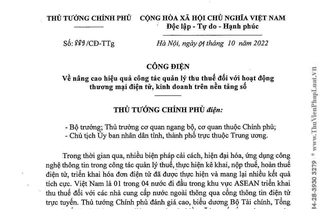 Nâng cao hiệu quả công tác quản lý thu thuế đối với hoạt động thương mại điện tử, kinh doanh trên nền tảng số