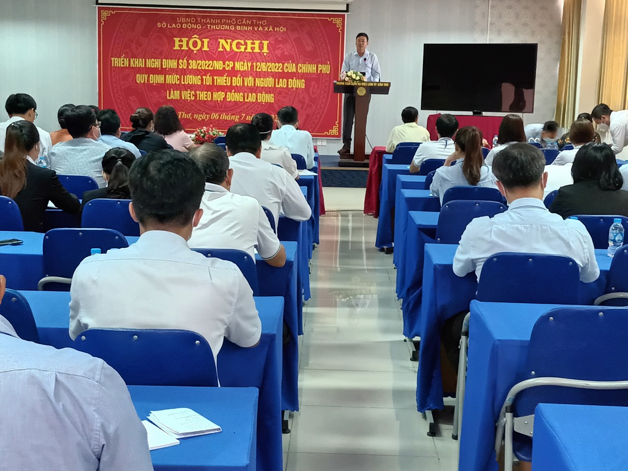 Hội nghị triển khai Nghị định số 38/2022/NĐ-CP ngày 12/6/2022 của Chính phủ quy định mức lương tối thiểu đối với người lao động làm việc theo hợp đồng