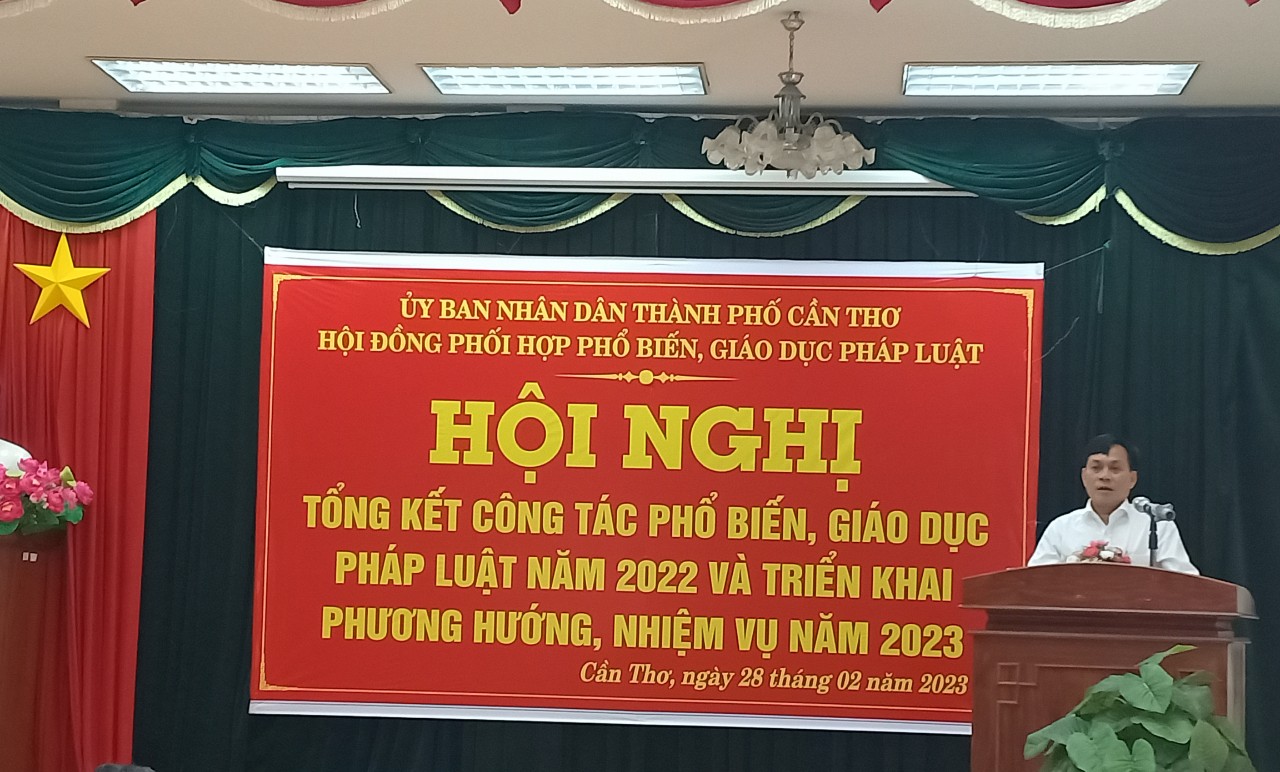 Hội nghị triển khai công tác phổ biến, giáo dục pháp luật năm 2023