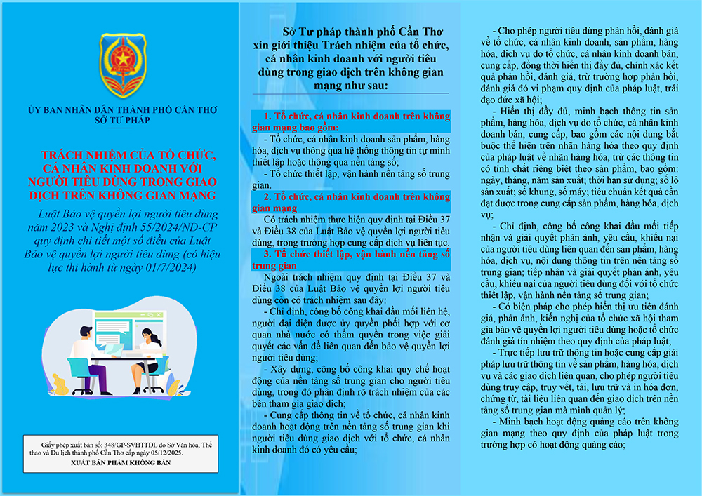 TRÁCH NHIỆM CỦA TỔ CHỨC, CÁ NHÂN KINH DOANH VỚI NGƯỜI TIÊU DÙNG TRONG GIAO DỊCH TRÊN KHÔNG GIAN MẠNG