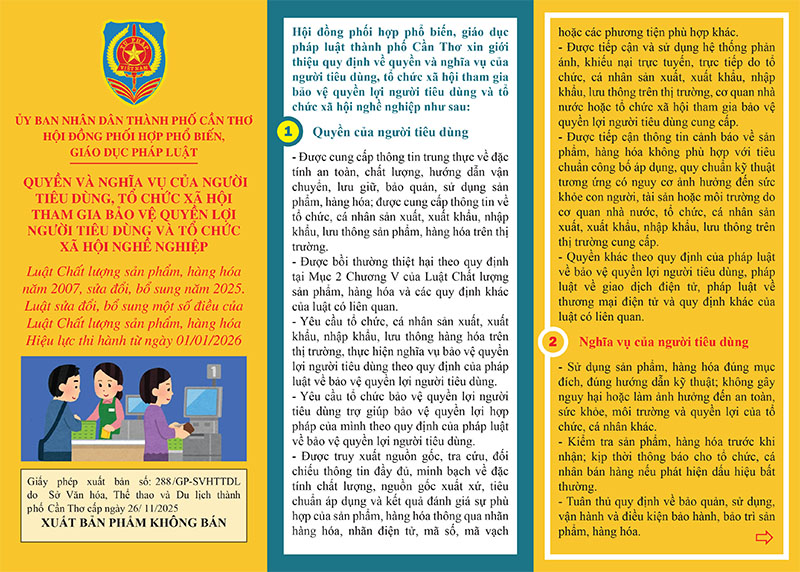 QUYỀN VÀ NGHĨA VỤ CỦA NGƯỜI TIÊU DÙNG, TỔ CHỨC XÃ HỘI THAM GIA BẢO VỆ QUYỀN LỢI NGƯỜI TIÊU DÙNG VÀ TỔ CHỨC XÃ HỘI NGHỀ NGHIỆP