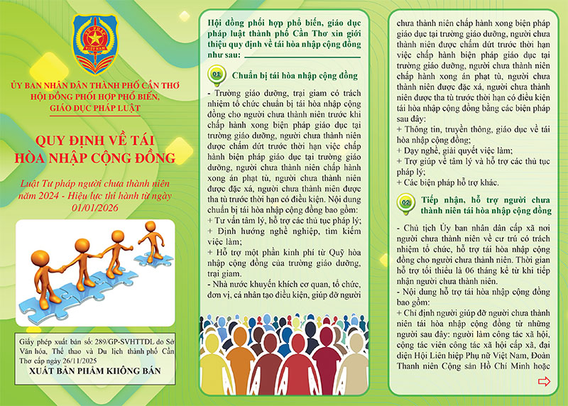 QUY ĐỊNH VỀ TÁI HÒA NHẬP CỘNG ĐỒNG