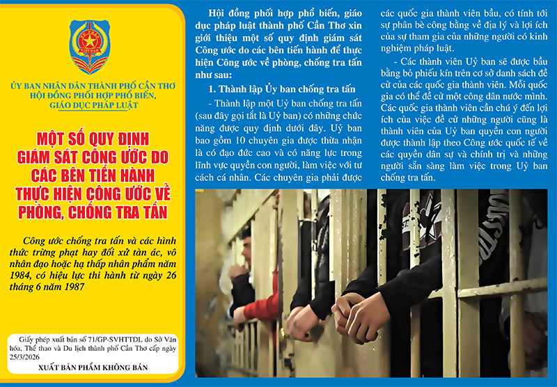 Một số quy định giám sát công ước về phòng, chống tra tấn