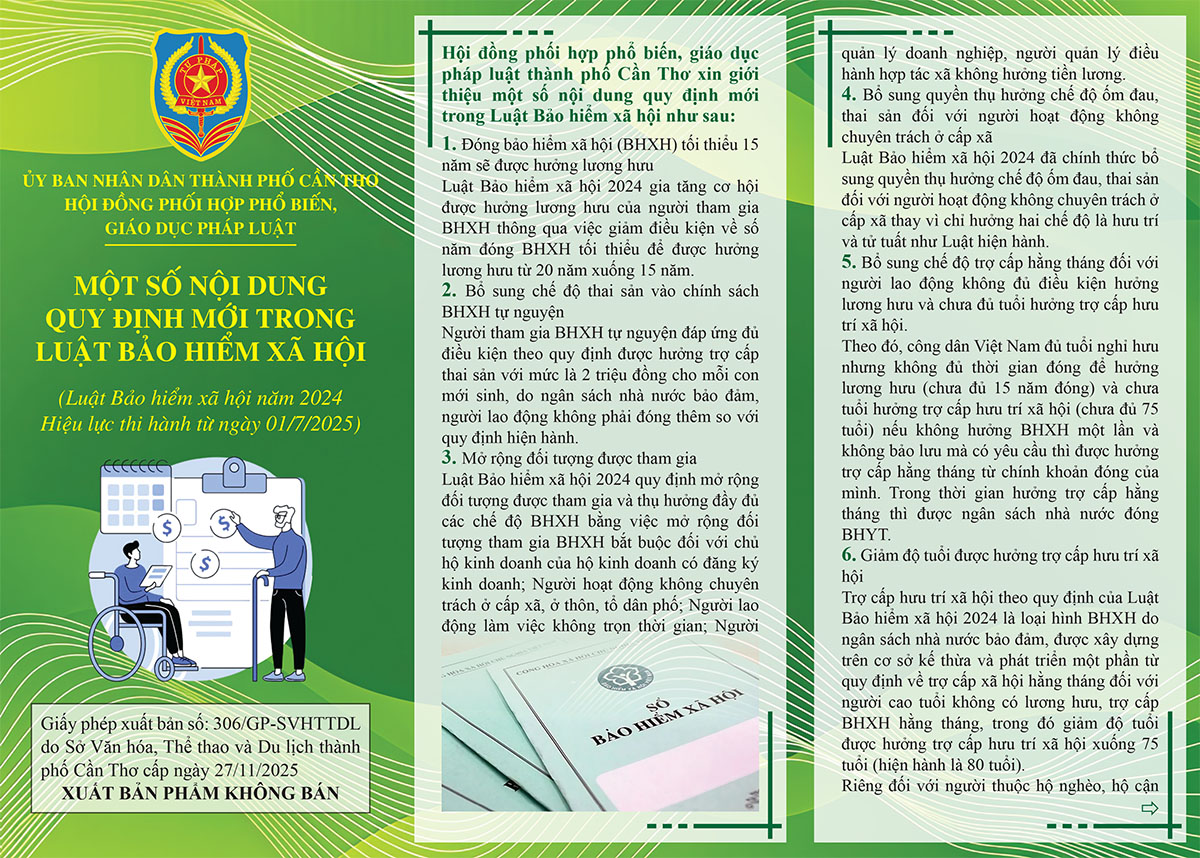 MỘT SỐ NỘI DUNG QUY ĐỊNH MỚI TRONG LUẬT BẢO HIỂM XÃ HỘI