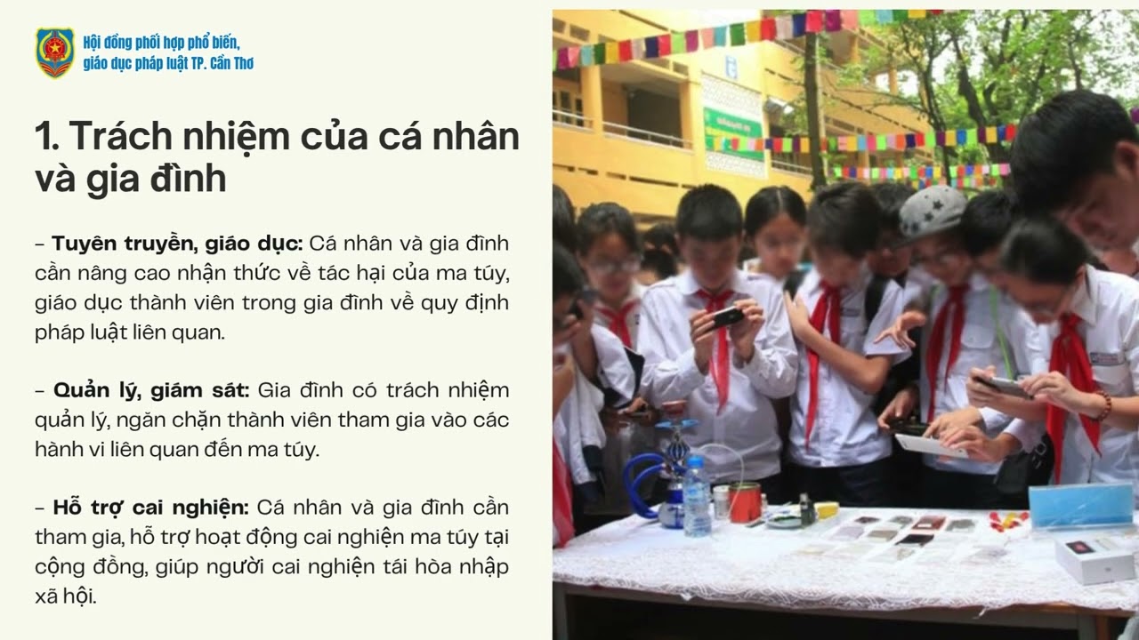 Trách nhiệm của cá nhân và tổ chức trong phòng, chống ma túy theo Luật Phòng, chống ma túy năm 2021