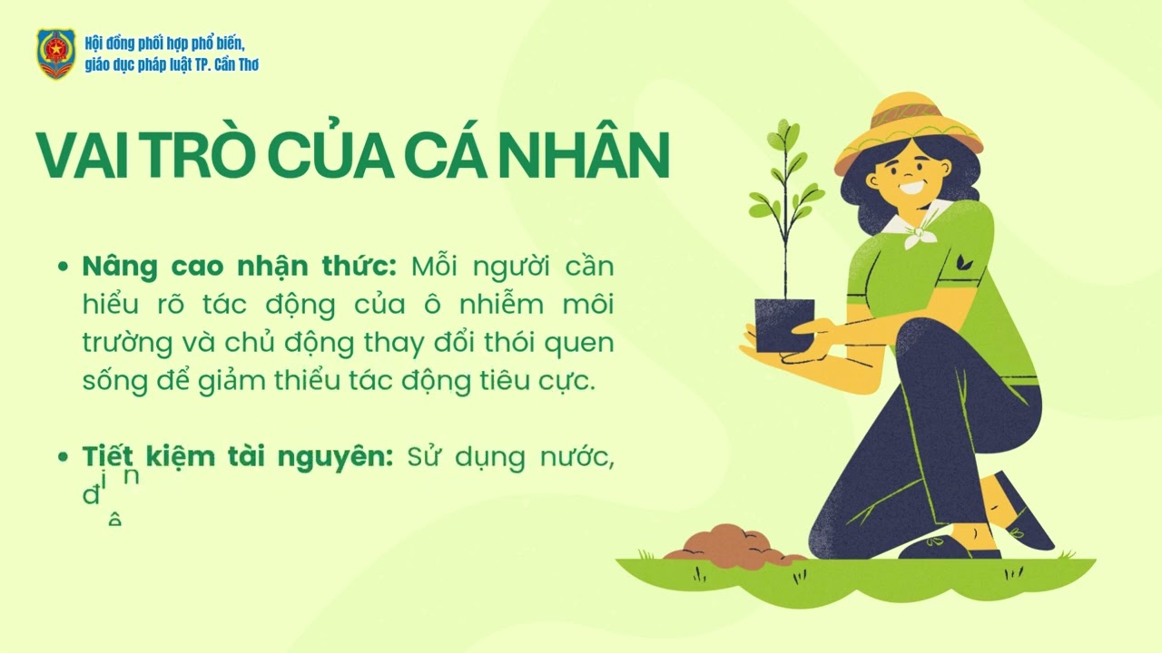 Vai trò của cá nhân và cộng đồng trong bảo vệ môi trường hưởng ứng Ngày Môi trường thế giới (05/6)