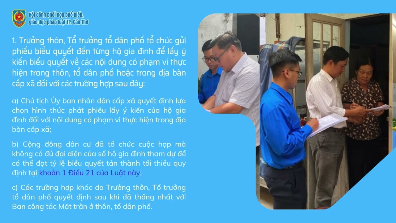 Trường hợp nào cần phát phiếu lấy ý kiến của hộ gia đình trong thực hiện dân chủ ở cơ sở